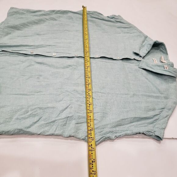 Weatherproof Vintage Washable Linen Button Top - Picture 6 of 12